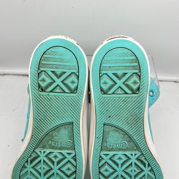 Wiz Khalifa x Converse Shoes Mens 9 Chuck Taylor Swag Hi Sneakers Teal Blue - Picture 11 of 11
